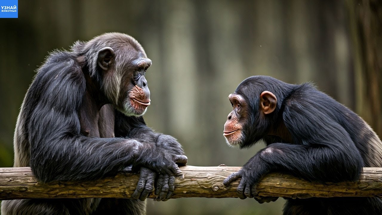 Как общаются шимпанзе / Самые умные обезьяны / Почти как люди