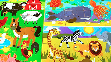 Best Learn Shapes, Numbers, Counting 1 to 10 with Animal Puzzles for Toddlers