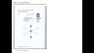 MIF Workbook 1A Solutions Chapter 8 Addition and Subtraction Facts to 20 Pg215