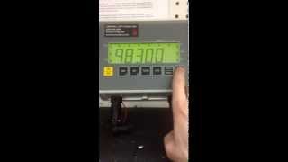 Weigh Tronix Model 640 Calibration