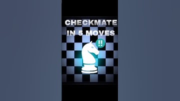 Checkmate in 5 moves ! #chess #chessgame #checkmate #chesstricks