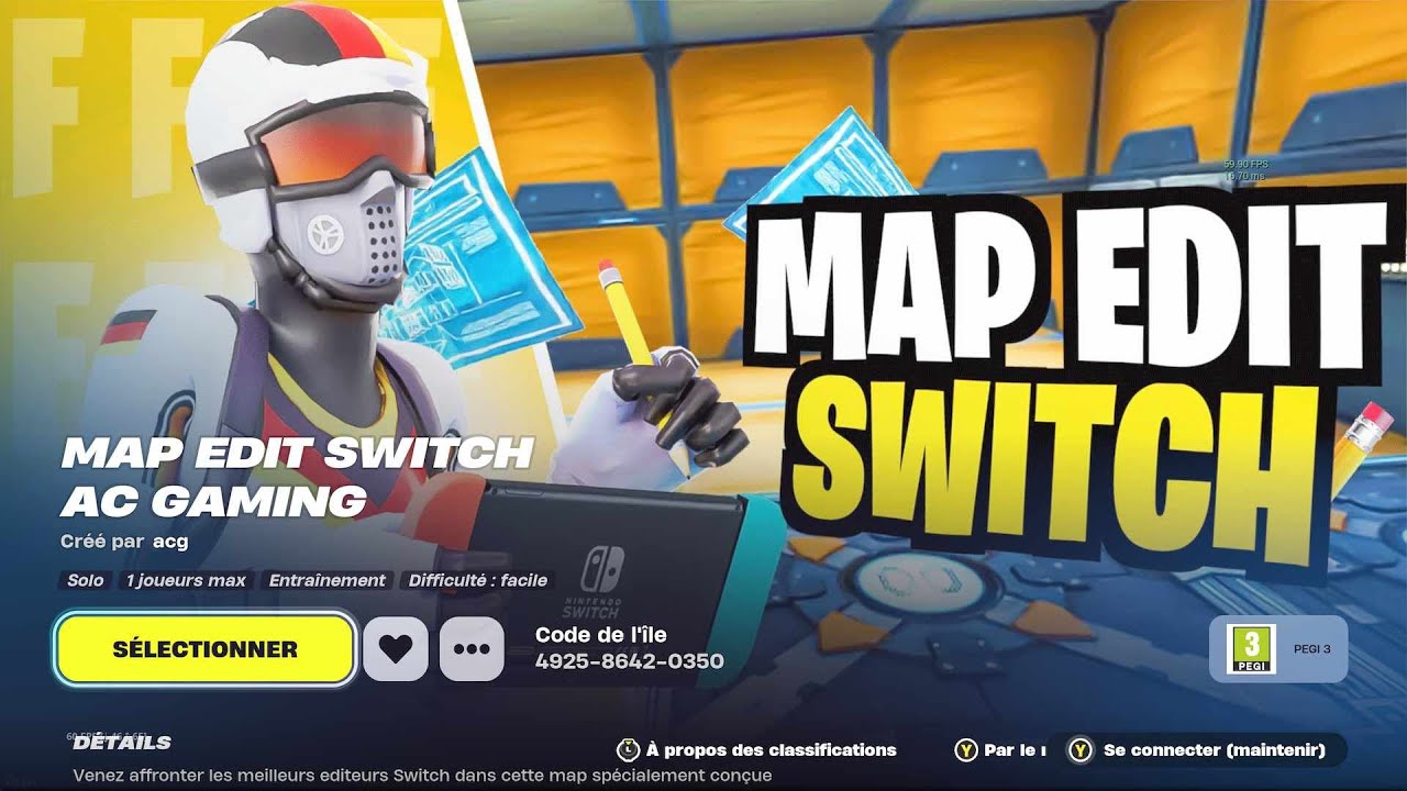 La PREMIERE MAP EDIT POUR LES JOUEURS NINTENDO SWITCH sur FORTNITE 😳🎮 ...
