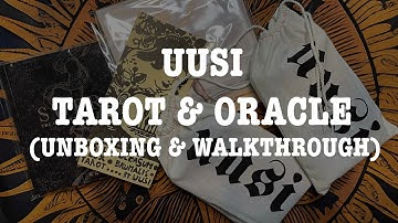 Uusi Tarot & Oracle “The Pagan Otherworlds Tarot & Supra Hidden Path Oracle”(Unboxing & Walkthrough)