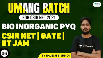 BIO INORGANIC PYQ | CSIR NET | GATE | IIT JAM || By Rajesh Bishnoi