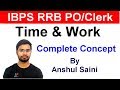 Time and Work Tricks For Bank Po Clerk SSC IBPS RRB PO Clerk