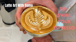 Latte Art Tips With Damo - Tip 2: Swirl your espresso - La Marzocco | Linea Mini