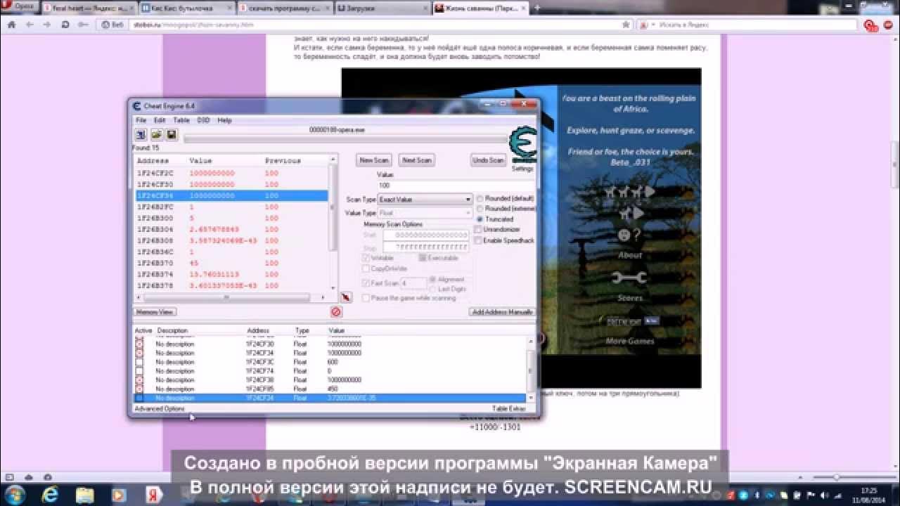 Читы на полет и бессмертие. Игра жизнь саванны. читы на жизнь.