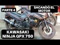 Kawasaki Ninja GPX 750 Restauracion Parte 4 Sacando el motor