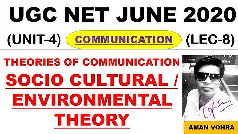 Thoeries of communication Lec 8 unit 4 Paper 1 ugc net june 2020