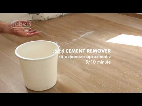 După placare, curățarea (reziduurilor ciment) plăcilor ceramice porțelanate - Cement Remover Faber
