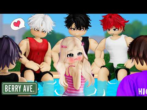 I am the ONLY GIRL at an ALL BOYS POOL PARTY | Berry Ave RP