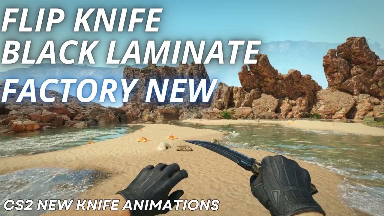 Flip Knife Black Laminate  | CS2 Skin Showcase with NEWEST Animation