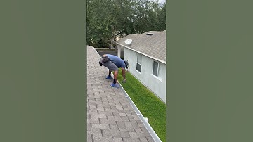 Seamless Gutter Install #guttermaintenance #malandro #yanez #construction #florida