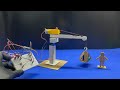 Build a Mini Arduino Crane! Lift &amp; Rotate with Just 2 Buttons | Best Science Project