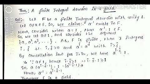 Integral domain, Boolean rings, field (lec5)