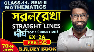 📏 একবারে শিখে নাও Straight Line এর Basic Concepts! | Class 11 WBCHSE Part-5