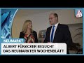 Albert fracker besucht das wochenblatt neumarkt