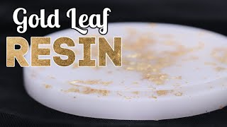How to Use Gold Leaf with Resin - Resin Coaster Silicone Mold