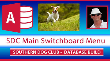 MS-Access Main Switchboard Menu - Southern Dog Club DB Solution - MS-Access Main Menu Form Tutorial