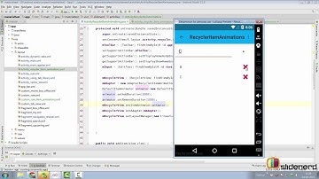 RecyclerView Animation Example  Android Material Design Tutorials HD
