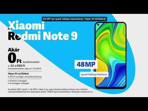 Telenor - Hiperesknt tbbjrneked - Xiaomi Redmi Note 9