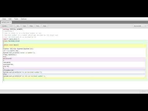 Java program : wap to check it is Harshad number or not