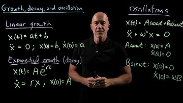Differential Equations for Growth, Decay, and Oscillations | Lecture 57 | Calculus for Engineers