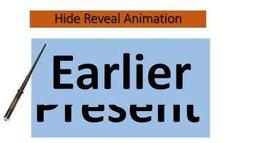 Hide Reveal Animation | PowerPoint | Wizy Owl