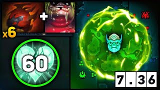 70 Kills Necrophos x6 Hearts + Pudge Combo 7.36a🔥🔥🔥 +2000 AOE | Dota 2 Gameplay