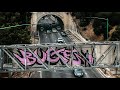 BROAD DAYLIGHT GRAFFITI | BUGE (BAMC) on HIGHWAY SIGN over SPEEDING TRAFFIC on the 110 FWY in LA