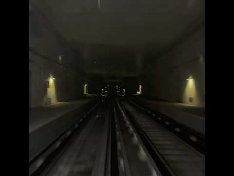 Ligne B du métro lyonnais. Passage à la station fantôme plaine de jeux #train #plm #trainspotting