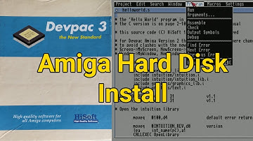 Installing Devpac 3 Assembler (Amiga 1200 Workbench 3.2)