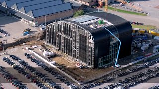 Façade Photovoltaïque Tour&Taxis- Thurn&Taxis Installatie Van De Fotovoltaïsche Panelen