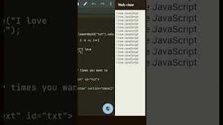 Use of for loop in javascript with user input #javascript #forloop#basicofcoding
