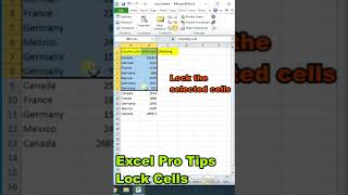 Creative shorts || Cells Locking || Protected Cell || Excel shorts