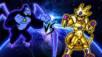 Ben 10 S3 V3 (all form) (New) VS Golden Cooler V2 in Jump Force Mugen