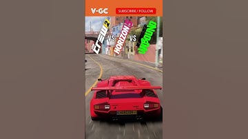 Horizon 5 vs NFS Unbound vs The Crew 2 - Lamborghini Countach #shorts