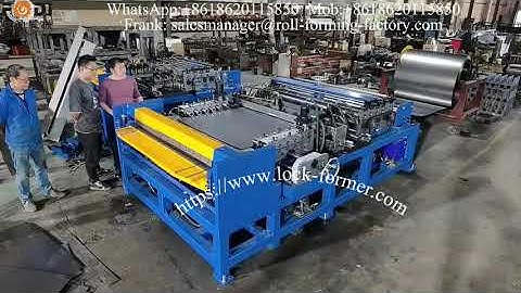 Air duct line III with C / S bones,air duct automatic production line #hvac #airduct #ductmachine