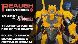 Video Review: Transformers Rise of the Beasts BUMBLEBEE & OPTIMUS PRIMAL roleplay masks