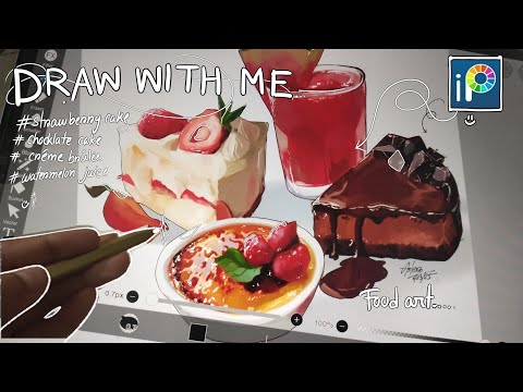 [Draw with me].°•10K special video•°.[Ibispaintx full process] [•°.Sweet Dream Cafe Series.°•]