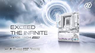ASRock X870E Taichi White Motherboard – Exceed the Infinite, Reborn in White