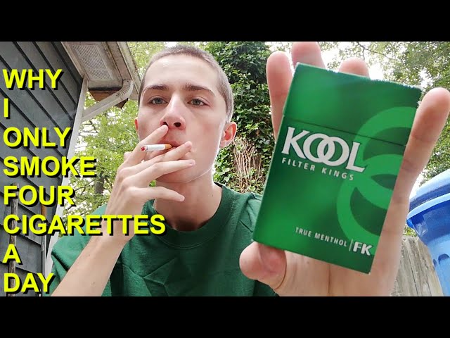 4 cigarettes a day WHY I ONLY SMOKE 4 CIGARETTES A DAY