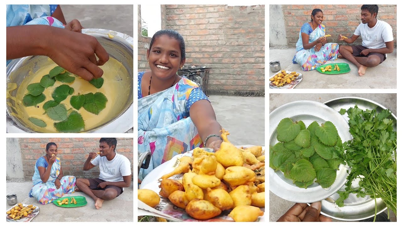 కొత్తిమీర వాము ఆకు తో బజ్జీలు😋..making kottimera,vamu aku bajji recipes 