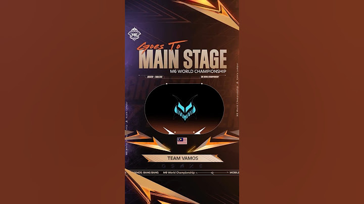 Team Vamos Goes To Main Stage M6 World Championship! #mplindonesia #mplids14 #m6 #weownthis