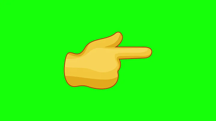 Backhand Index Finger Pointing Right Animated Emoji (4K Quality + Free Download Google Drive Link)