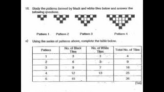 Subscriber Question 13 - Pattern Problem | Black White Tiles | PSLE Maths
