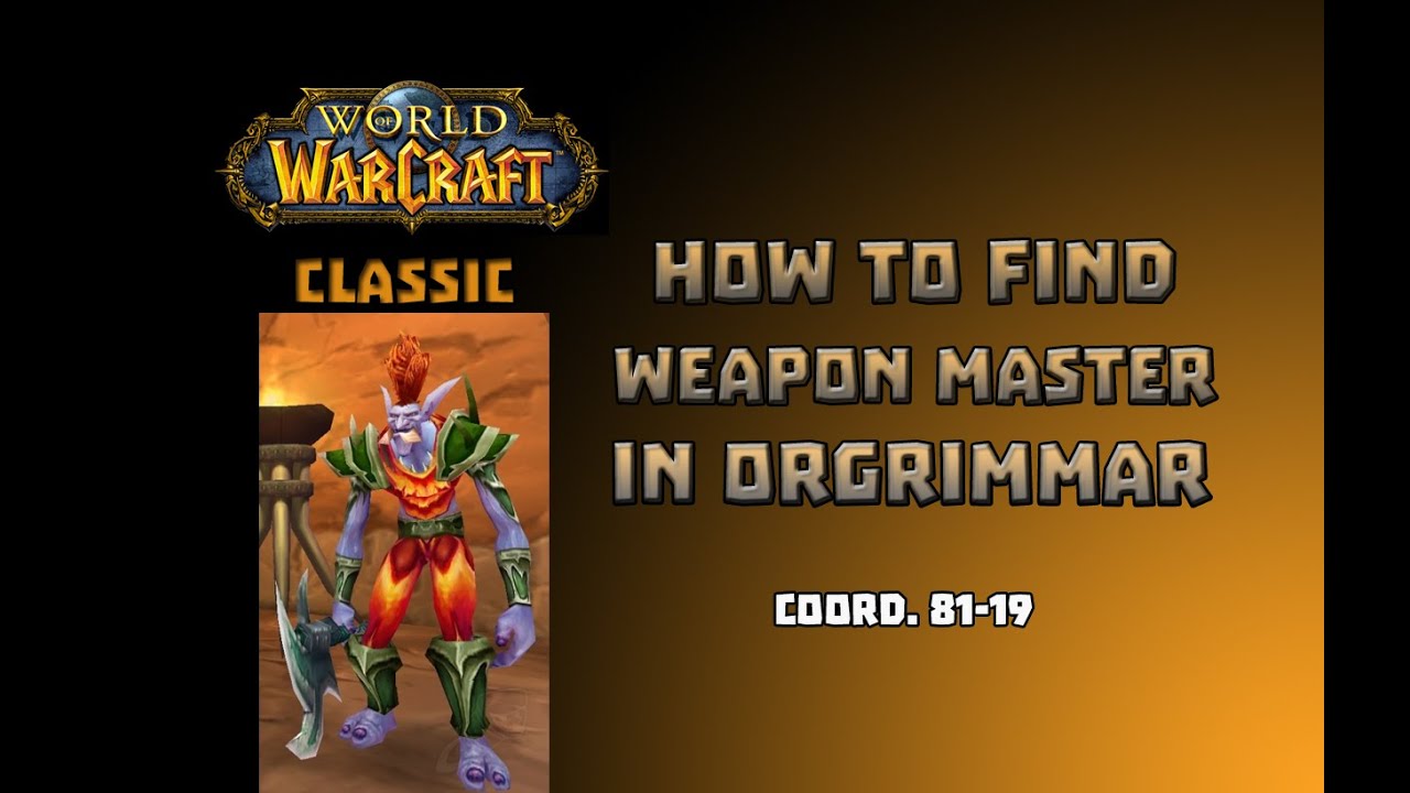 weapon skill vanilla wow