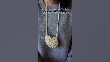 DIY Macramé schelpen etui - Oordopjes houder #diy #macrametutorial #macramediy #handgemaakt #macr...