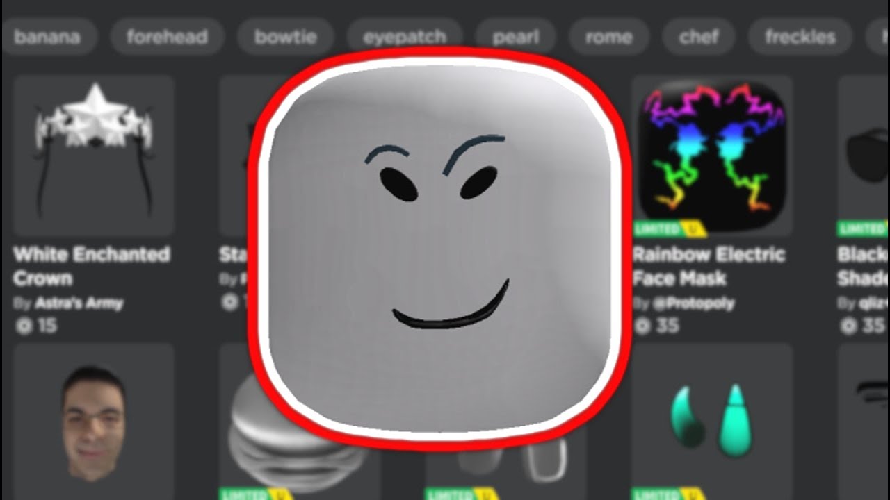 How to get the new Check It face in Roblox - YouTube