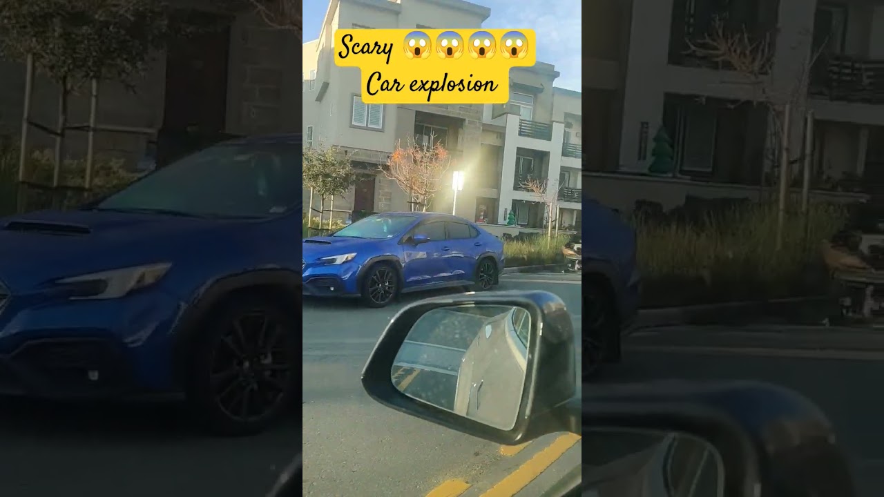 Scary 😱😱😱😱 Car explosion 